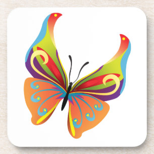Dessous-de-verre Papillon peint