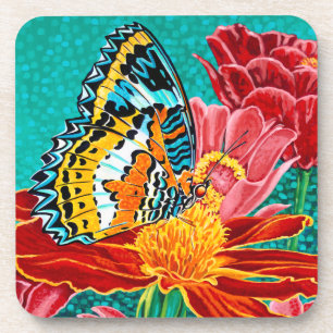 Dessous-de-verre Papillon porté en équilibre I