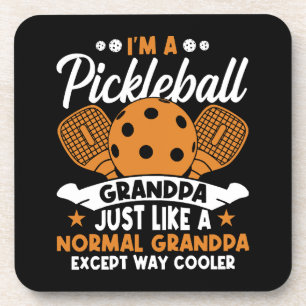 Dessous-de-verre Papy Joueur de Pickleball Cool