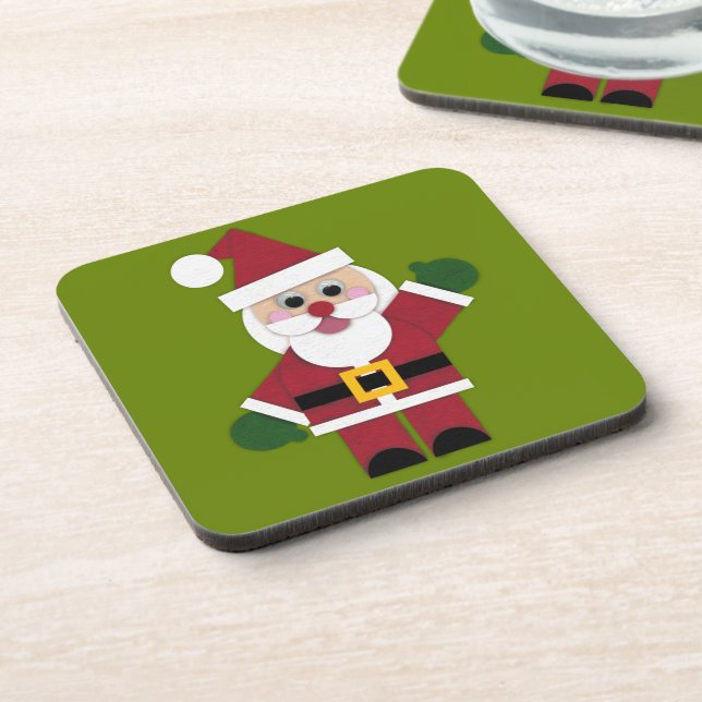 Dessous-de-verre Pâques de boissons Felt Père Noël 2021 (Côté gauche)