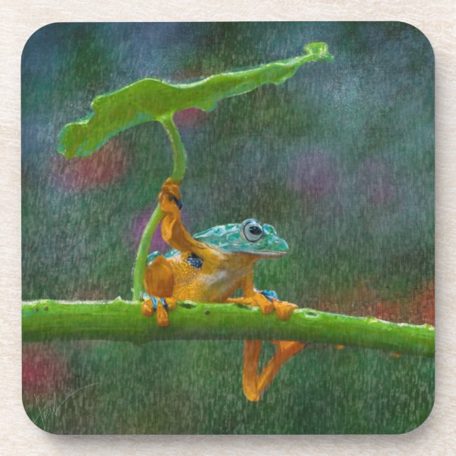 Dessous-de-verre Parapluies naturels (Devant)