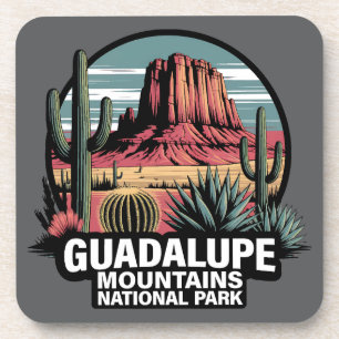 Dessous-de-verre Parc national des montagnes Guadalupe Texas