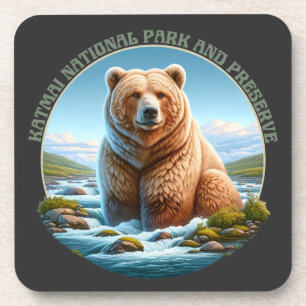 Dessous-de-verre Parc national et réserve de Katmai