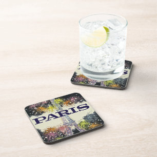 Dessous-de-verre Paris : Poster Beverage Coaster