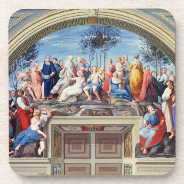 Dessous-de-verre Parnassus et le Disputa, du della S de strophe (Devant)