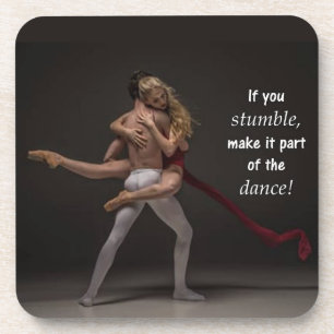 Dessous-de-verre Partie de la citation motivationnelle de la danse