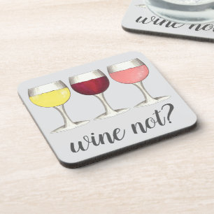 Dessous-de-verre Pas de vin ? Rouge Blanc Rosé Verres Vin Louveur d