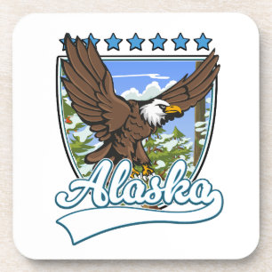 Dessous-de-verre Patch de voyage en Alaska