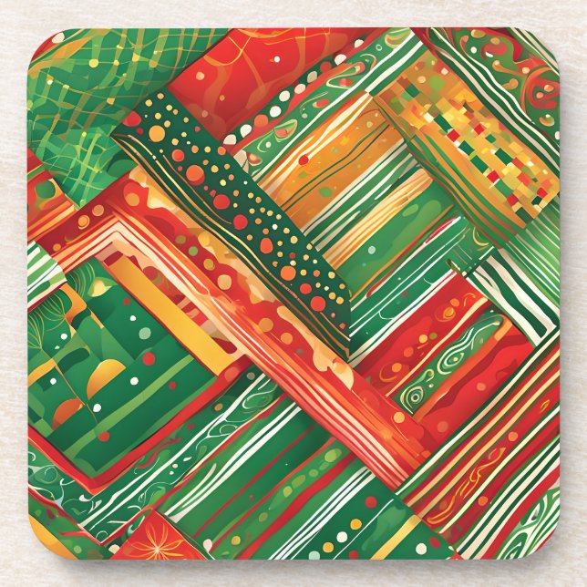 dessous de verre patchwork fiesta (Devant)