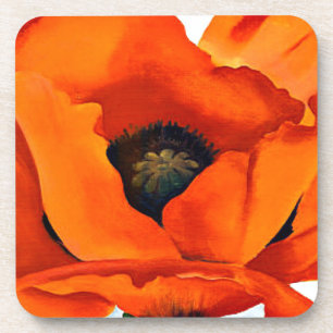 Dessous-de-verre Pavot de rouge de stupéfaction Georgia O'Keeffe