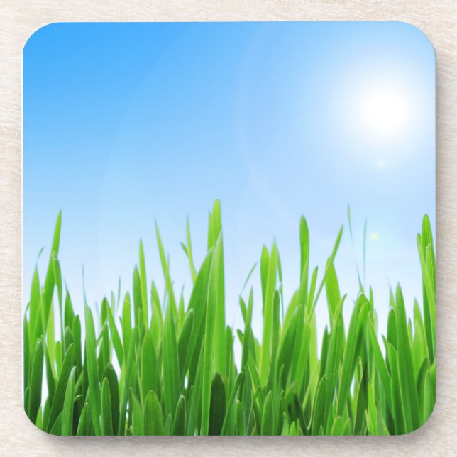 Dessous-de-verre Paysage bleu ciel vert-10826 (Devant)