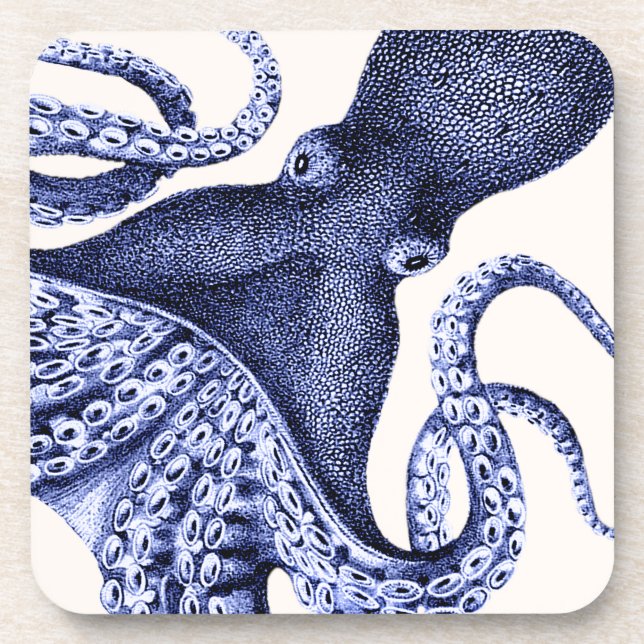 Dessous-de-verre Paysage Bleu Octopus (Devant)