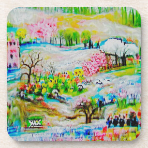Dessous-de-verre Paysage d'aquarelle 2