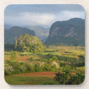 Dessous-de-verre Paysage de la vallée panoramique, Cuba