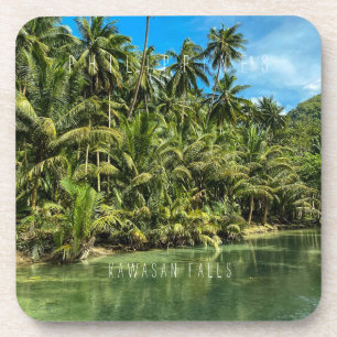 Dessous-de-verre Paysage tropical, philippines, Kawasan falls Cas