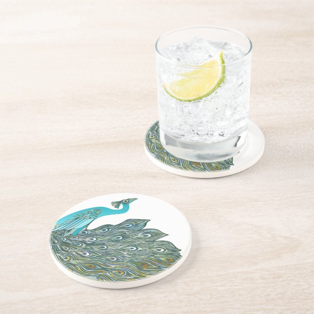 Dessous de verre Peacock vintages (Côté)