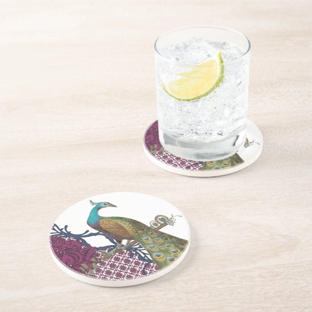 Dessous de verre Peacock vintages (Côté)