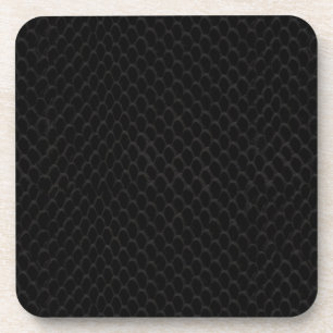 Dessous-de-verre Peau de serpent noir