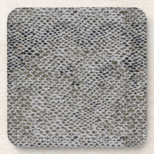 Dessous-de-verre Peau de serpent noire et Brown