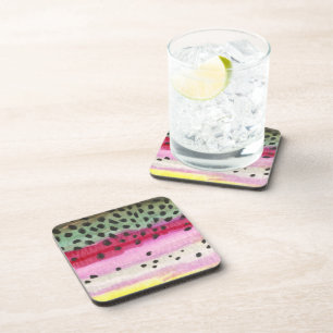 Dessous-de-verre Pêche à la truite arc-en-ciel