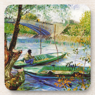 Dessous-de-verre Pêche au printemps, Vincent van Gogh. Belle pêch