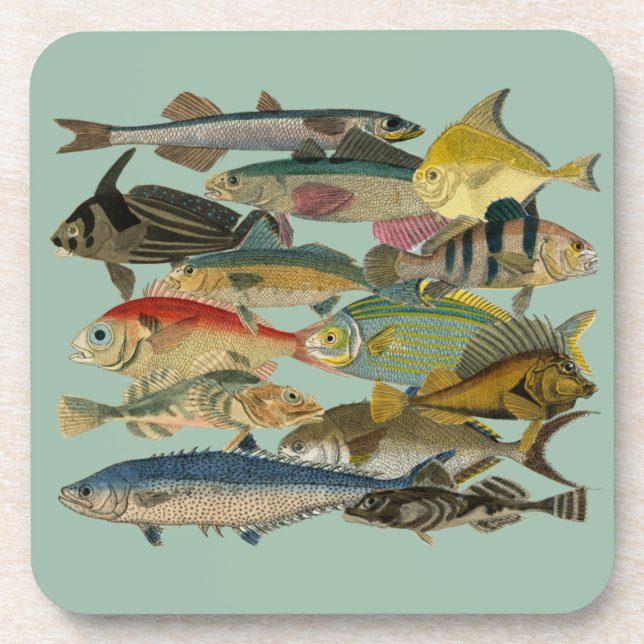 Dessous-de-verre Pêcheur Pêcheur En Mer Profonde Pêche Exotique Tro (Devant)