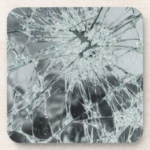 Dessous-de-verre Peinture à l'huile de surface en verre brisé (styl