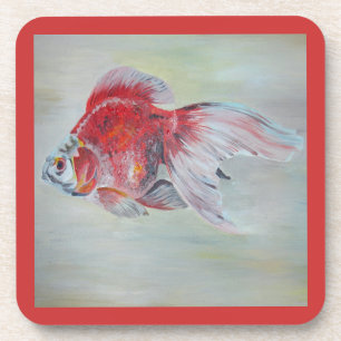 Dessous-de-verre Peinture acrylique de Ryukin Goldfish