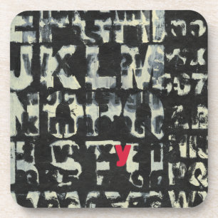Dessous-de-verre Peinture d'alphabet par le Normand Wyatt
