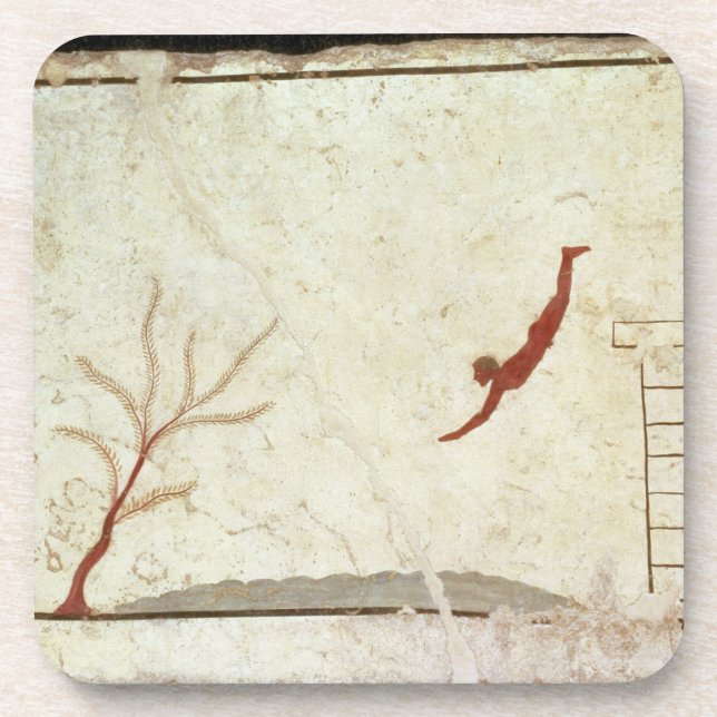 Dessous-de-verre Peinture de la tombe du plongeur des sud (Devant)