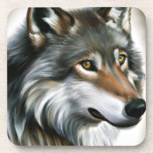 Dessous-de-verre Peinture de loup