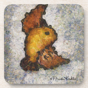 Dessous-de-verre Peinture d'oiseaux à la Frida Kahlo Monet