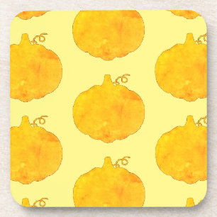 Dessous-de-verre Peinture Motif citrouille aquarelle