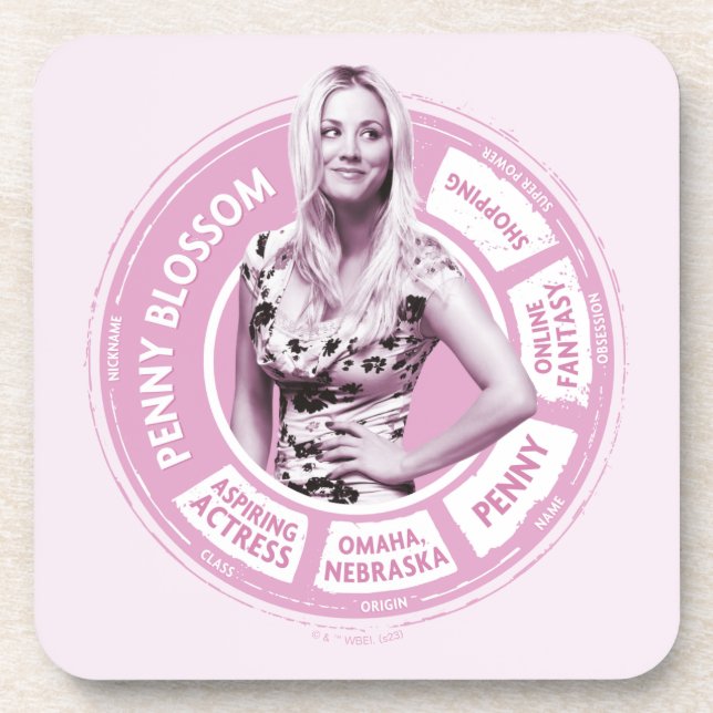 Dessous-de-verre Penny Blossom Info Graphique (Devant)