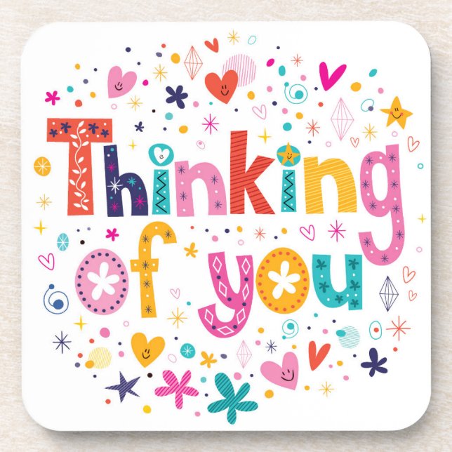 Dessous-de-verre Pensée à vous (Devant)