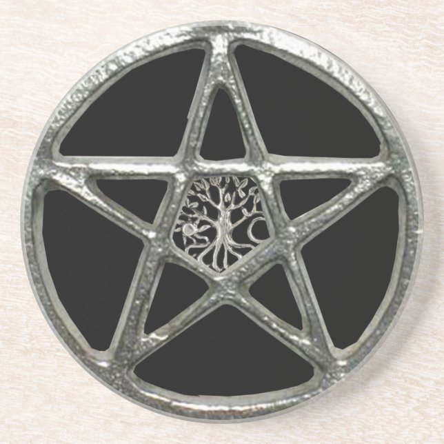 Dessous de verre Pentacle Tree Of Life (Devant)