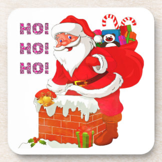 Dessous-de-verre PÈRE NOËL AVEC DES PRÉSENTS DE NOËL, OH ! Oh ! Oh