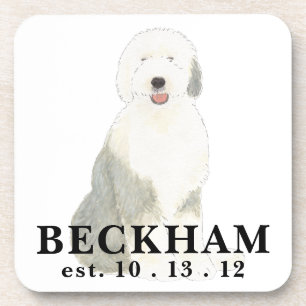 Dessous-de-verre Personalisé Vieux chien anglais