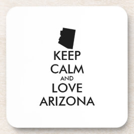 Dessous-de-verre Personnalisable KEEP CALM et LOVE ARIZONA