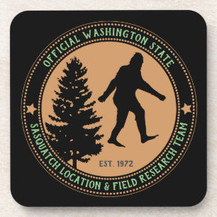 Dessous-de-verre Personnalisé Funny Sasquatch Emplacement et recher
