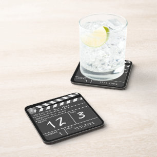 Dessous-de-verre Personnalisée Personnalisée Clapperboard de film