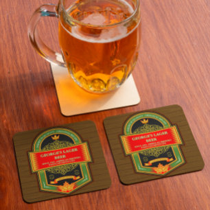 Dessous-de-verre Personnaliser Accueil Bière détaillée brassée