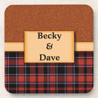 Dessous de verre personnalisés de tartan