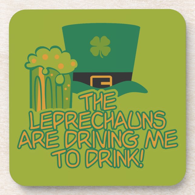 Dessous de verre personnalisés Leprechaun (Devant)