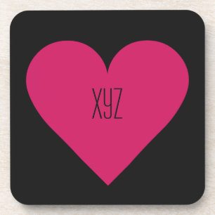 Dessous de verre personnalisés Red Heart Valentine