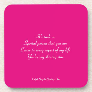 Dessous-de-verre Personne spéciale