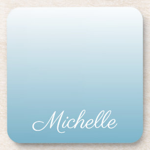 Dessous-de-verre Personnel gradient ombre angel blue