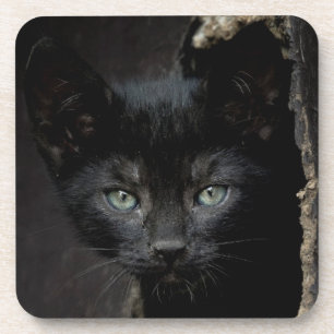 Dessous-de-verre Petit Kitty noir