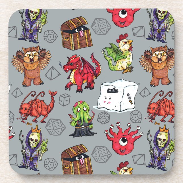 Dessous-de-verre Petits monstres (Devant)