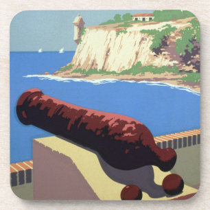 Dessous-de-verre Phallus Cannon & Balls El Morro Porto Rico